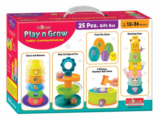Toys Mate Play N Grow - A 5-in-1 Toddlers Learning Activity Gift Set For 12 Months And Above