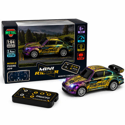 Trasped Porsche-Style 1:64 Mini Remote Control Racing Car | RC Hobby