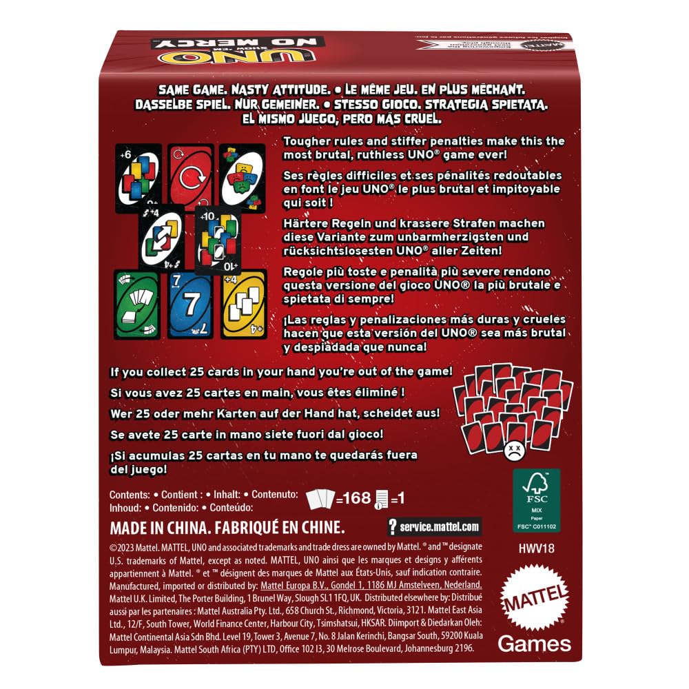 UNO Show 'Em No Mercy Card Game – The Most Brutal UNO Ever Made (Not Original)