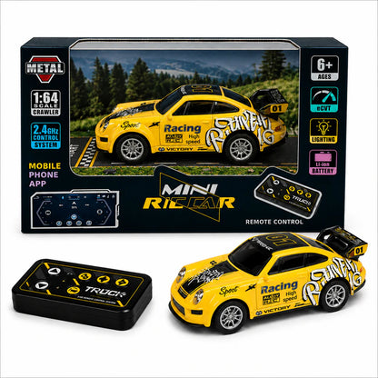 Trasped Porsche-Style 1:64 Mini Remote Control Racing Car | RC Hobby